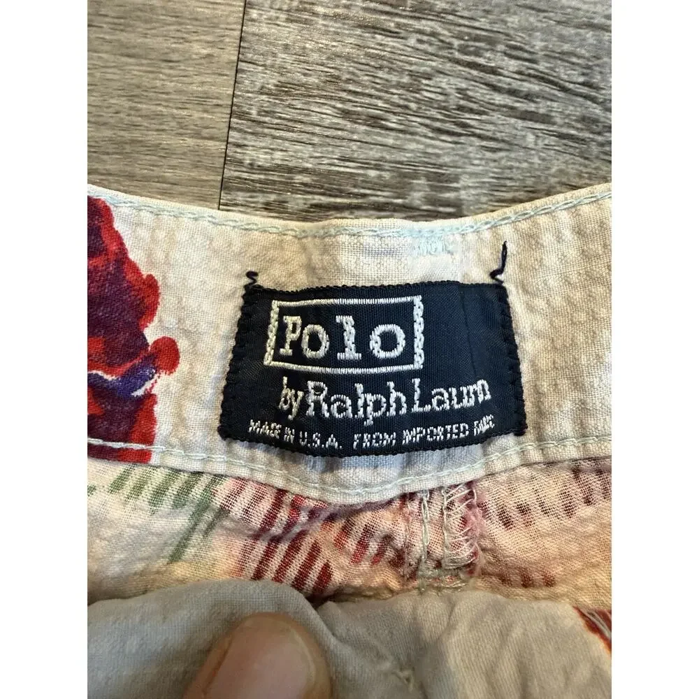 Vintage Polo by Ralph Lauren Floral Print Shorts – Made in USA
